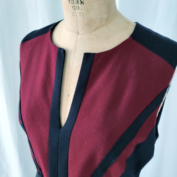 Iris Setlawke Burgundy and Black Dress - Picture 4 of 5